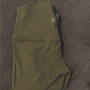 Olive Green Lululemon Align Leggings Size 4 (worn once)